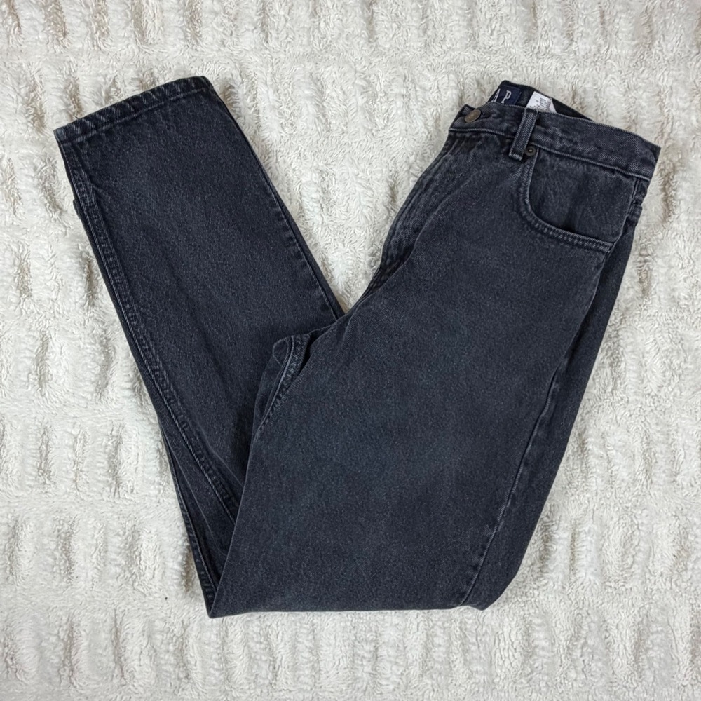 Vintage Gap Classic Fit Ankle Jeans Black High Rise Tapered Leg USA Made 10